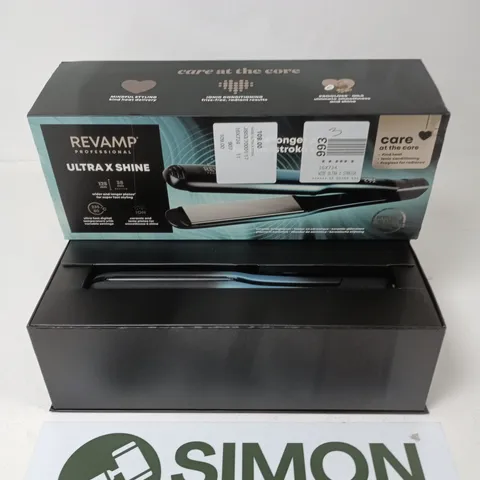 REVAMP PROFESSIONAL ULTRA X SHINE HAIR STRAIGHTENER – BOXED
