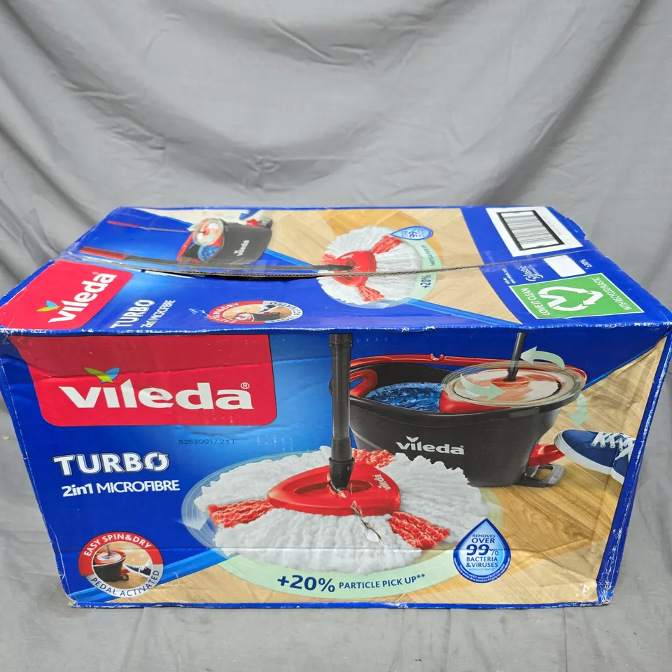 VILEDA TURBO 2-IN-1 MICROFIBRE MOP