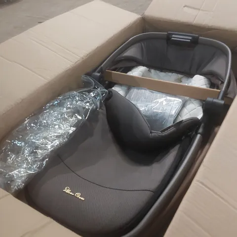 BOXED SILVER CROSS CARRYCOT 