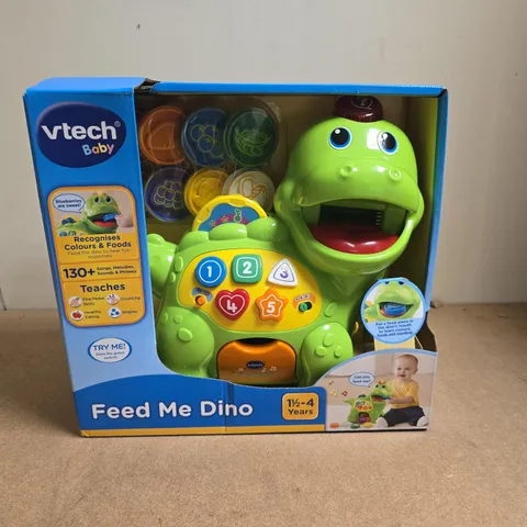 VTECH BABY FEED ME DINO – INTERACTIVE DINOSAUR TOY, BOXED