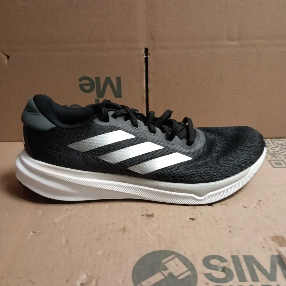 ADIDAS SUPERNOVA STRIDE M TRAINERS BLACK AND SILVER SIZE 12