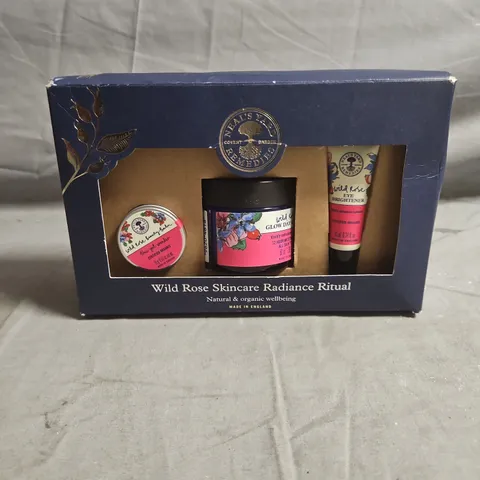 WILD ROSE SKINCARE RADIANCE RITUAL SET - BEAUTY BALM, GLOW DAY CREAM & EYE BRIGHTENER