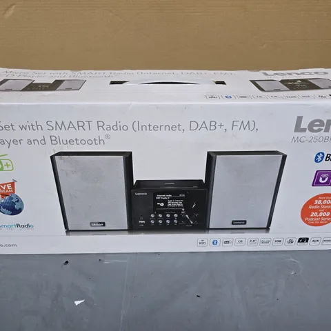 LENCO MC-250BK MICRO HI-FI SYSTEM WITH INTERNET RADIO, DAB+, FM, CD, BLUETOOTH β BOXED