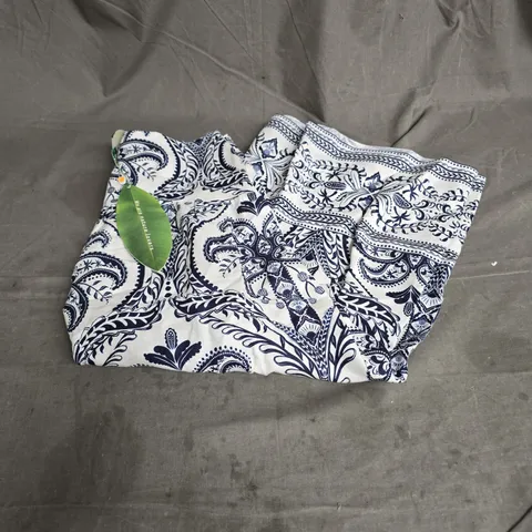 FARM MIDI SKIRT IN BLUE TROPICAL CAMEO OFF-WHITE SIZE S