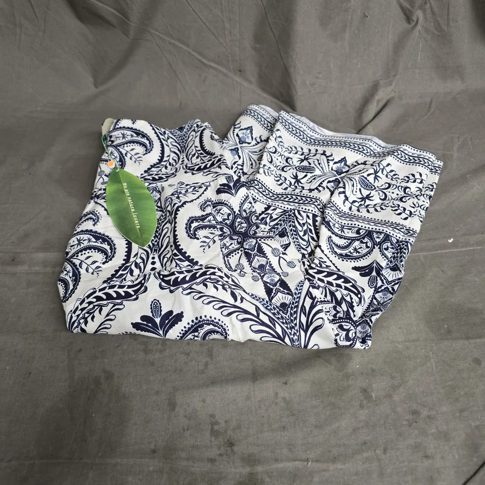 FARM MIDI SKIRT IN BLUE TROPICAL CAMEO OFF-WHITE SIZE S