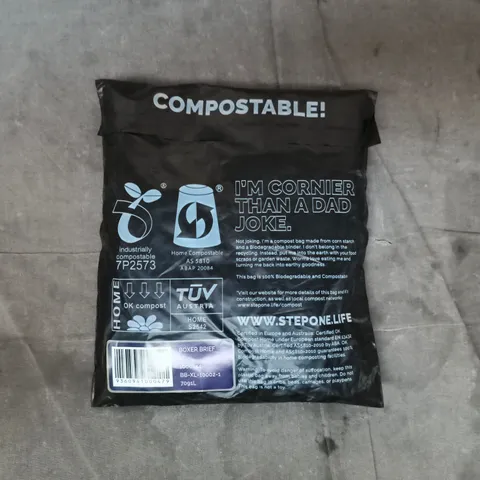 BAGGED STEP ONE BOXER BRIEFS IN NAVY SIZE XL