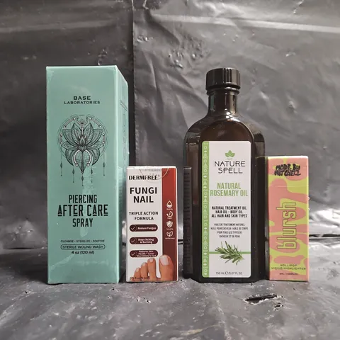 APPROXIMATELY 20 ASSORTED COSMETIC ITEMS TO INCLUDE NATURE SPELL, BASE LABORATORIES, DERMFREE, ETC - COLLECTION ONLY