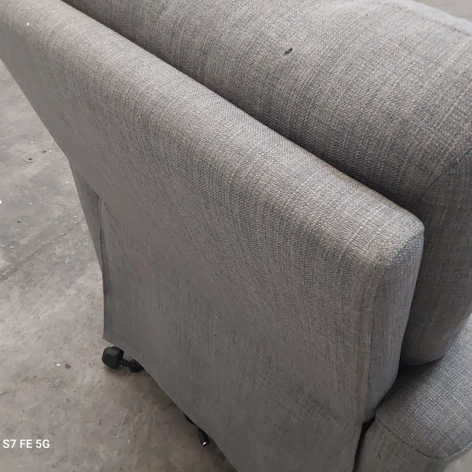 DESIGNER ANELLIZ POWER RECLINING EASY CHAIR GREY FABRIC 