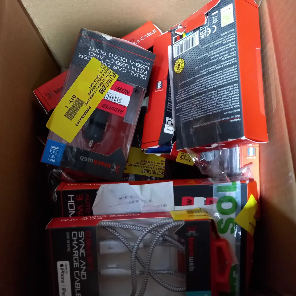 LOT OF APPROXIMATELY 10 BLACK WEBB ELECTRICAL PRODUCTS
