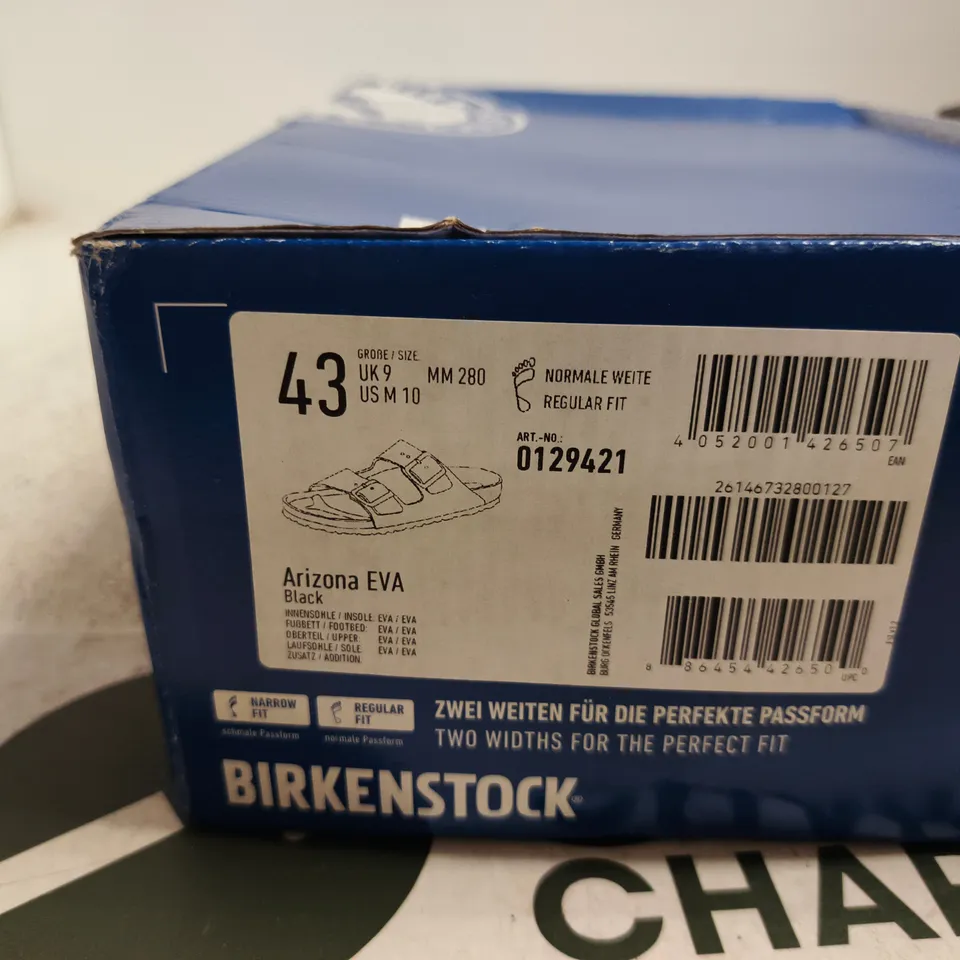 BIRKENSTOCK ARIZONA EVA SANDALS – BLACK, UK 9 (EU 43)