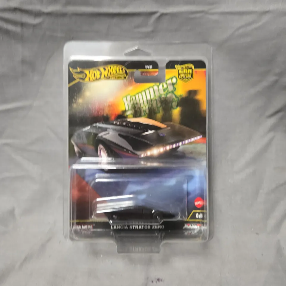 HOT WHEELS LANCIA STRATOS ZERO DIE-CAST CAR – CARDED BLISTER PACK