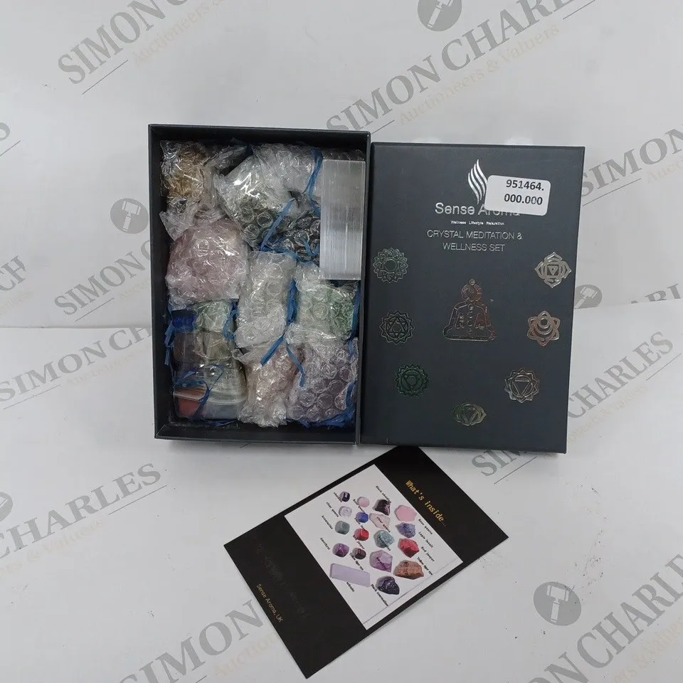 BOXED SENSE AROMA CRYSTAL MEDITATION & WELLNESS SET 