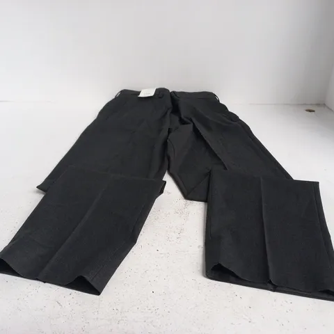 M&S W32 L29 MEN'S BLACK TROUSERS WITH STRETCH, SHORT LENGTH