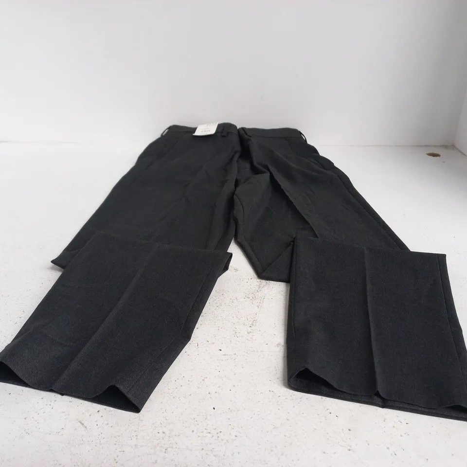 M&S W32 L29 MEN'S BLACK TROUSERS WITH STRETCH, SHORT LENGTH
