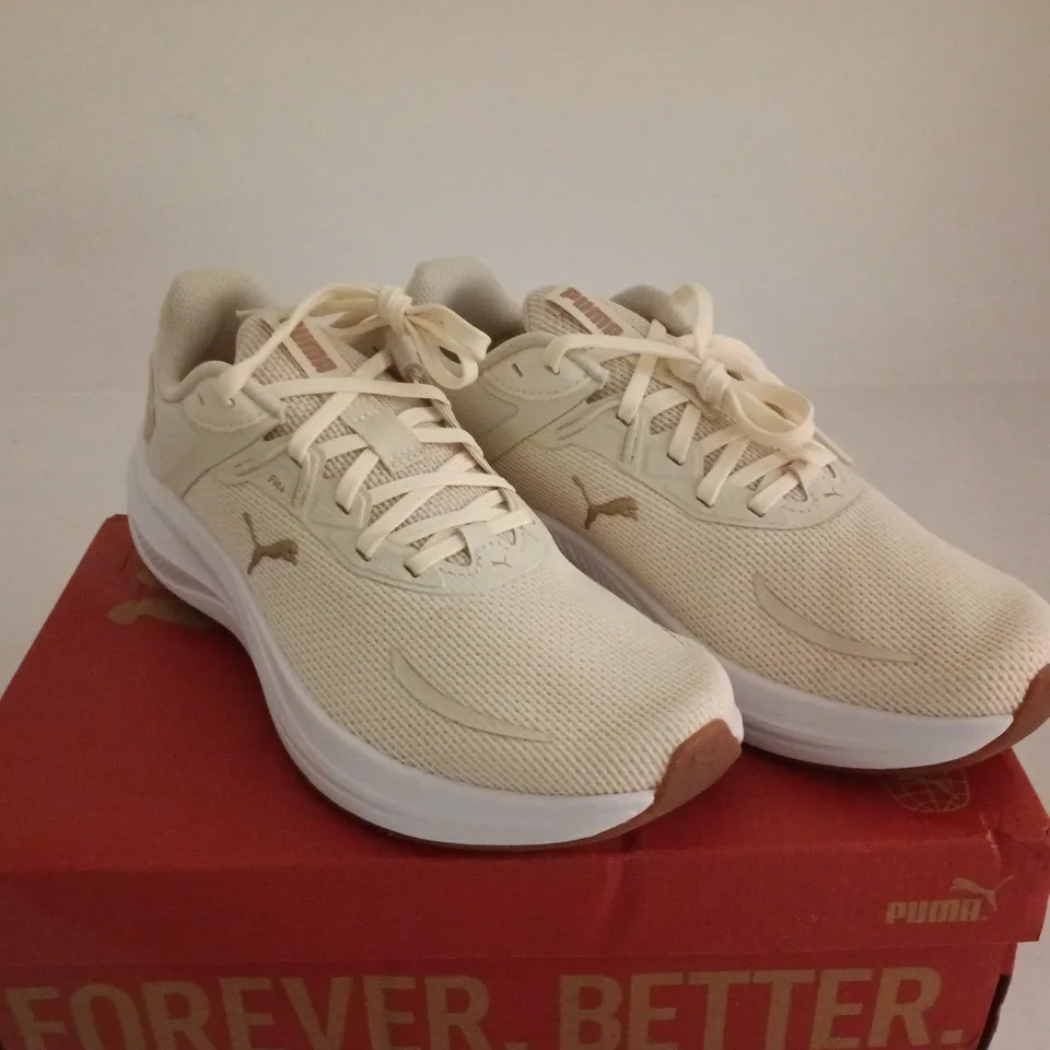 PUMA SKYROCKET LITE 2 UK 6 ALPINE SNOW PUMA GOLD BOXED