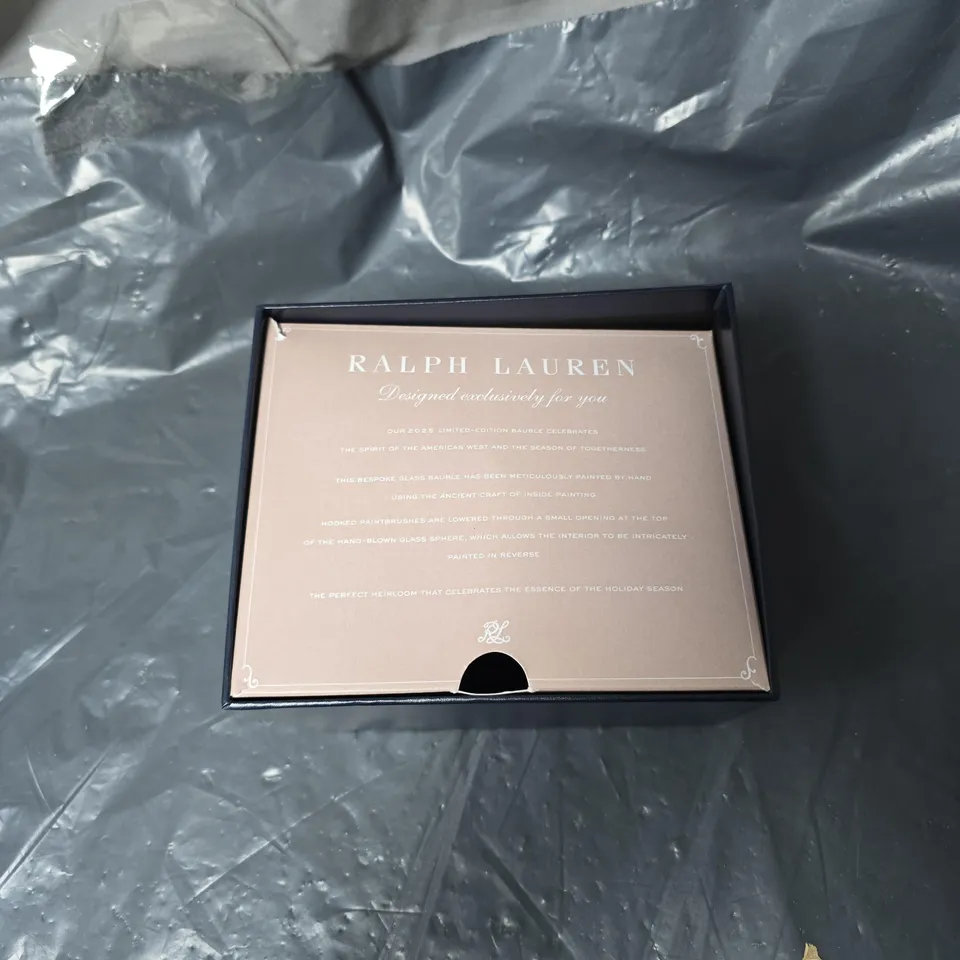 RALPH LAUREN 2025 LIMITED EDITION CHRISTMAS BAUBLE IN BOX