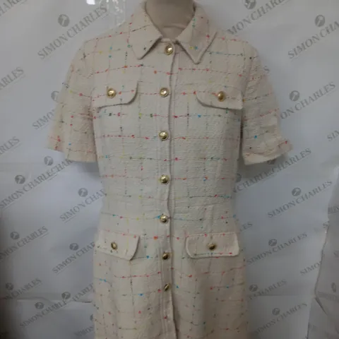 L.K. BENNETT BUTTONED DRESS SIZE 12