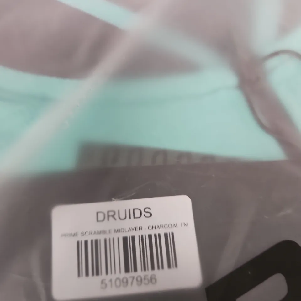 DRUIDS MIDLAYER GREEN / CHARCOAL – SIZE M