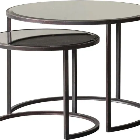 BOXED GALLERY DIRECT ARGYLE COFFEE TABLE NEST OF 2