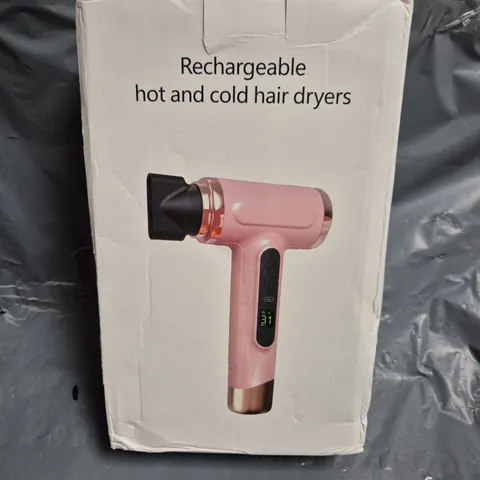 BOXED RECHARGEABLE HOT AND COLD HAIR DRYER RT-305