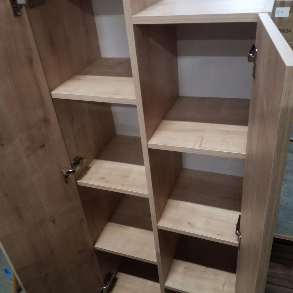 DECORTIE STAIR MODERN STORAGE CABINET MULTIPURPOSE OAK BATHROOM LIVING ROOM H 156CM