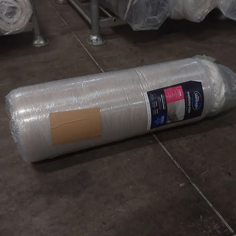 QUALITY BAGGED AND ROLLED FOAM RANGE SILENTNIGHT 7-ZONE ROLLED MEMORY MATTRESS - 4'6 DOUBLE