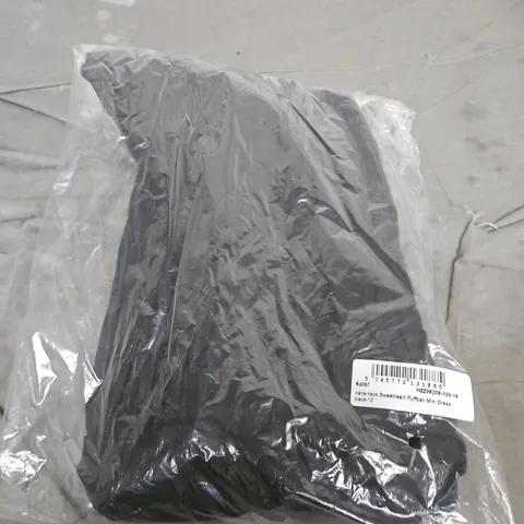 HALTERNECK SWEETHEART PUFFBALL MINI DRESS – BLACK - 10