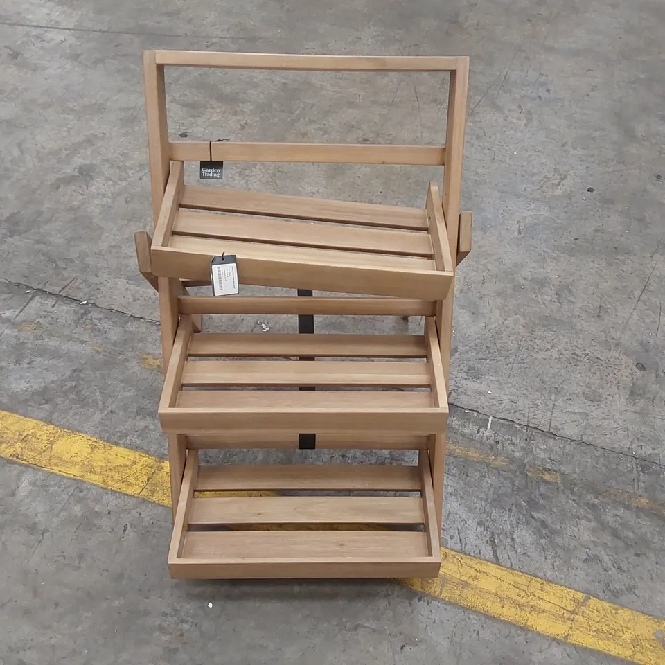 TITCHBERRY FOLDING PLANT STAND SMALL NATURAL ACACIA
