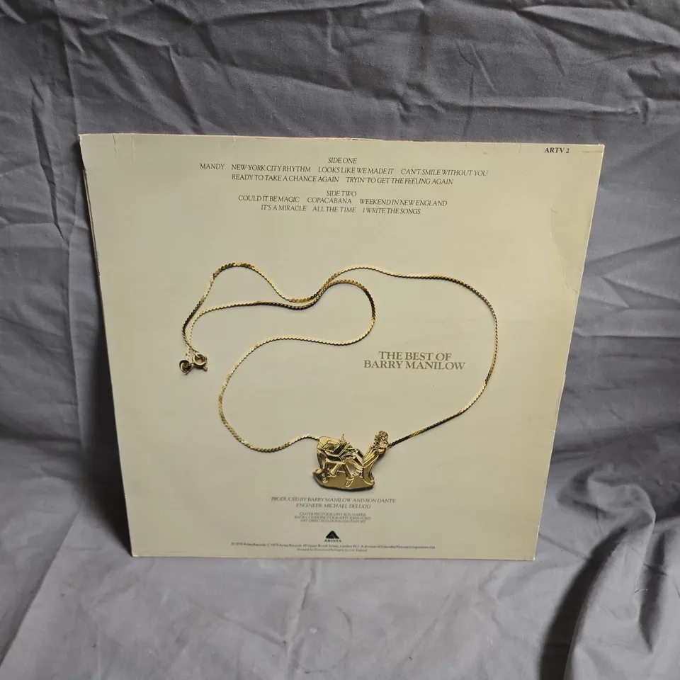 BARRY MANILOW – THE BEST OF BARRY MANILOW VINYL LP