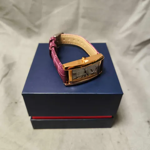 LADIES STOCKWELL WATCH – TEXTURED DIAL WITH SUB DIAL SECONDS HAND – LEATHER STRAP