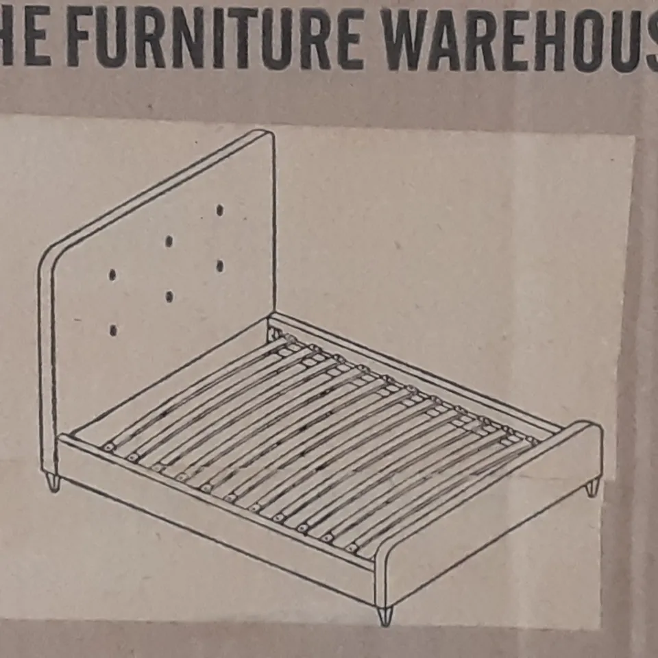 BOXED ASHBOURNE DARK GREY 3FT BEDFRAME BOX 3/3 ONLY . NO BOX 1AND 2 OUT OF 3 (INCOMPLETE )