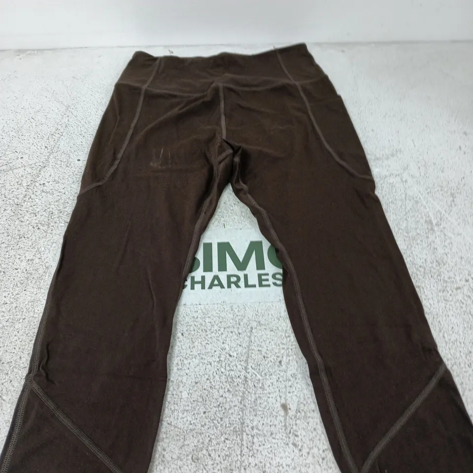 THE VERY COLLECTION ULTIMATE HIGH WAIST LEGGING - BROWN SIZE M