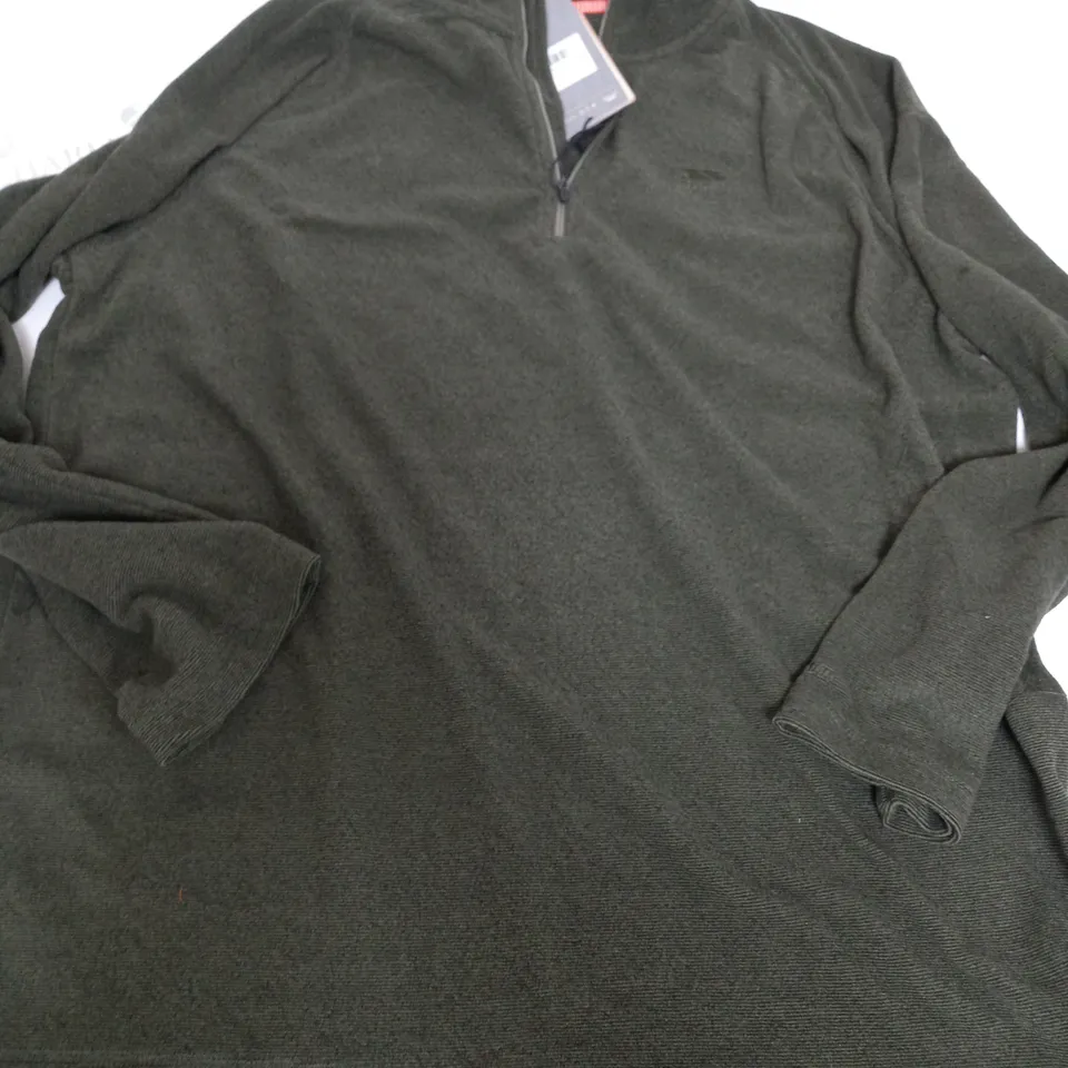 TRESPASS MENS FLEECE IN MOSS - XXL
