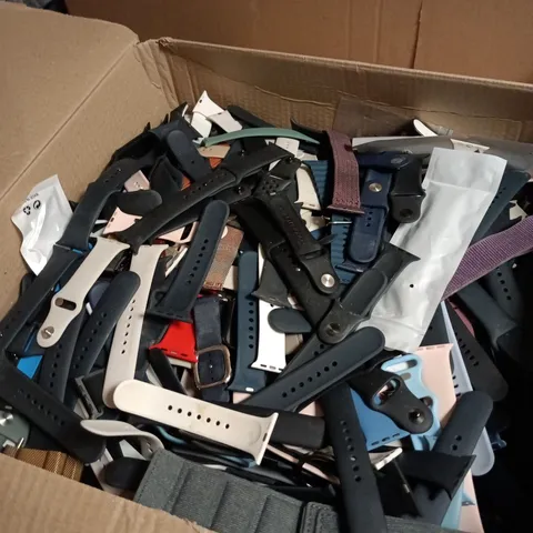 BOX OF APPROXIMATELY 100 ASSORTED WATCH BANDS