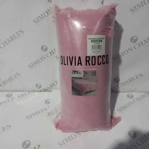 OLIVIA ROCCO SNUGGLE DUVET SET IN BLUSH - DOUBLE