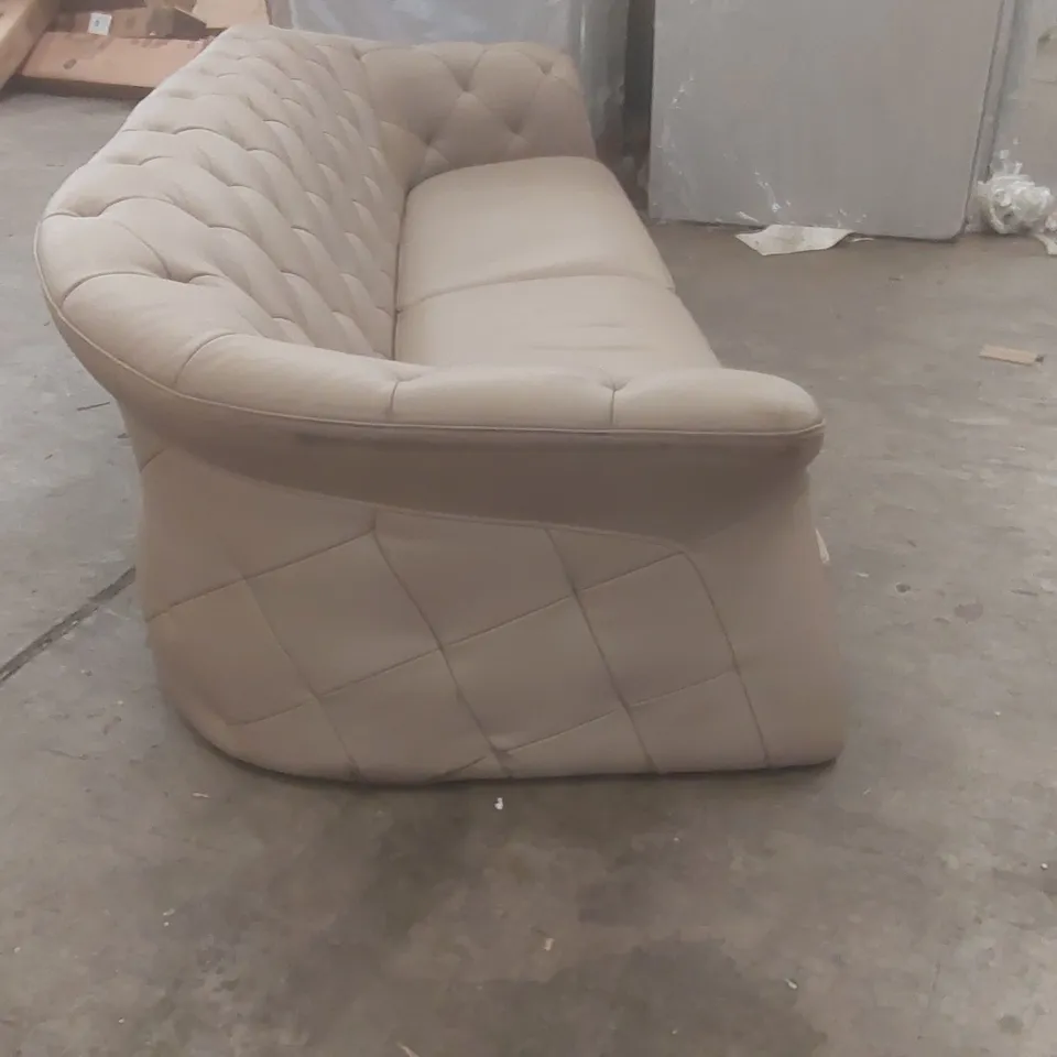 DANETTI LUXE LEATHER 3 SEATER SOFA - MISSING FEET