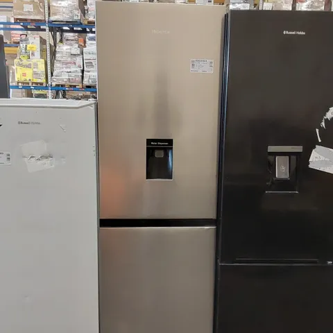 HISENSE RB327N4WC1 FRIDGE FREEZER + WATER DISP 55CM STAINLESS LOOK - UNPROCESSED RAW RETURN