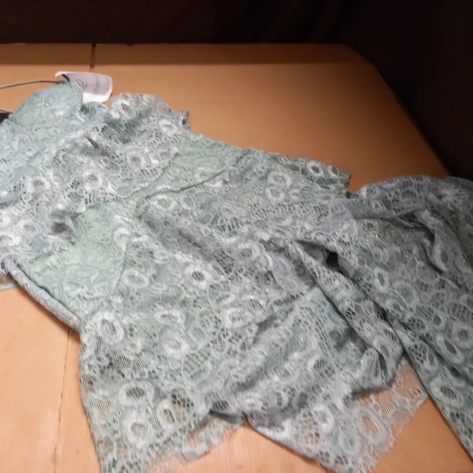TRENDYOL MESH DRESS IN MINT - UK 8
