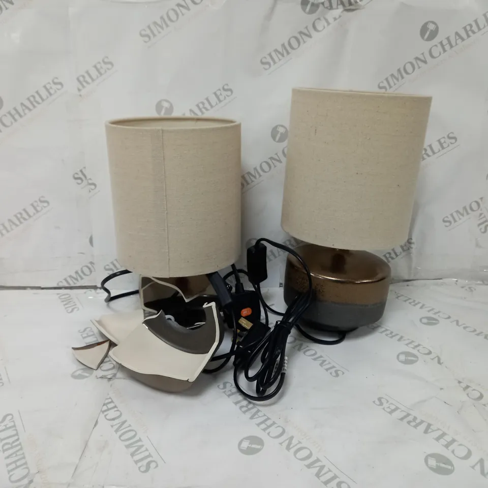JOHN LEWIS DELANEY TABLE LAMP SET 