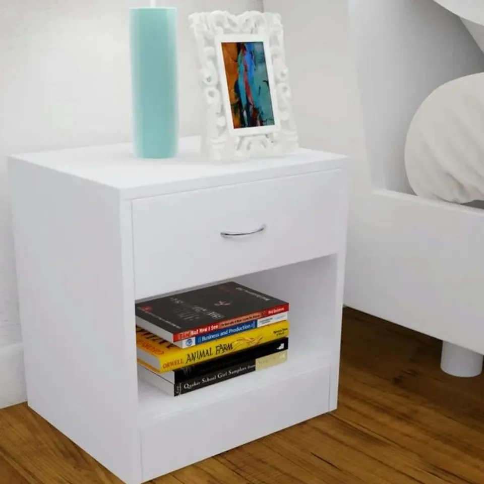 BOXED DORAVILLE 1 DRAWER BEDSIDE TABLE (1 BOX)