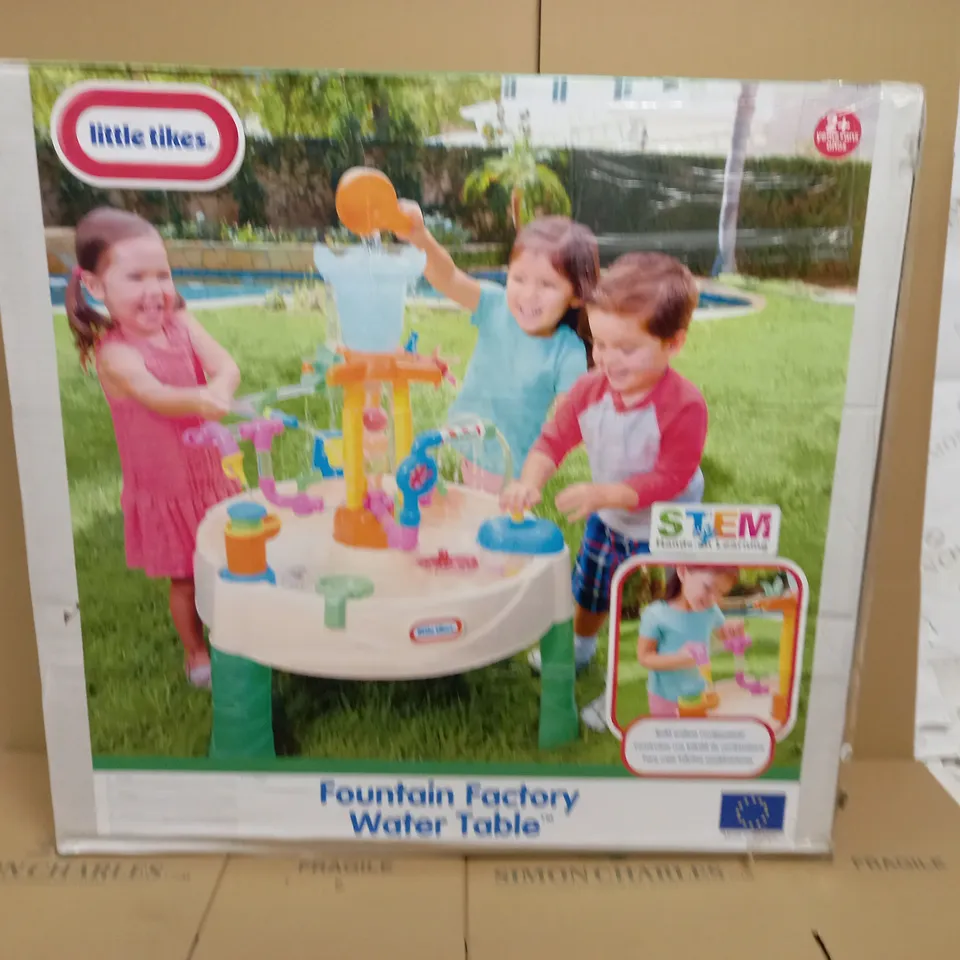 LITTLE TIKES FOUNTAIN FACTORY WATER TABLE RRP £59.99