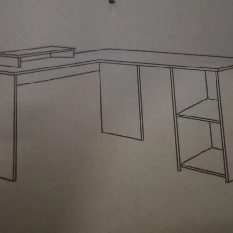 PALLET OF APPROXIMATELY 18 BOXED L-SHAPED COMPUTER DESKS