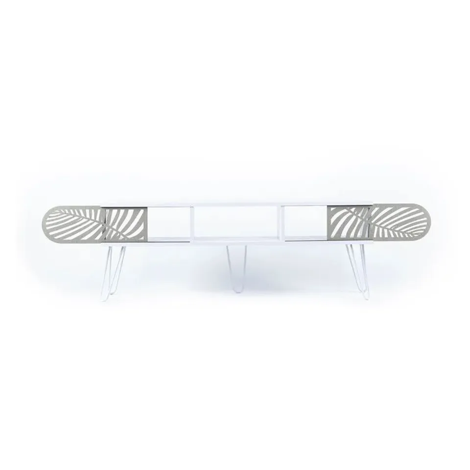 BOXED DAIL TV STAND FOR TVS UP TO 55" WHITE