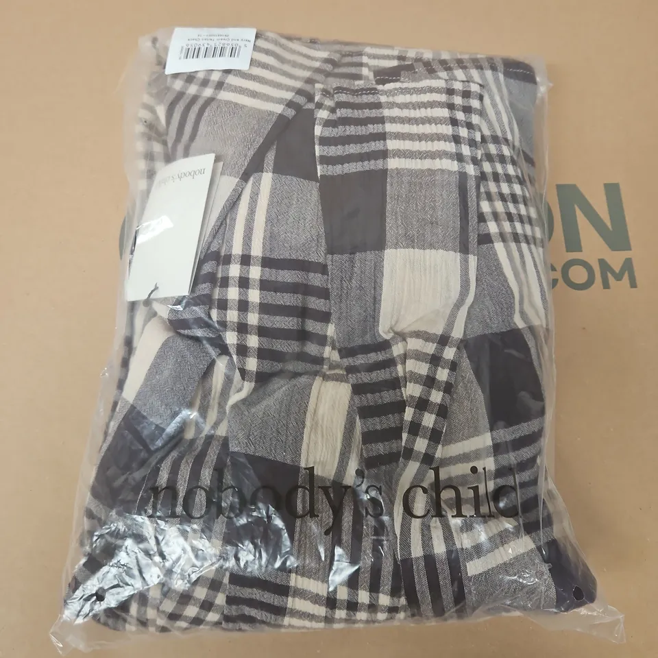 BAGGED NOBODYS CHILD CORA MIDI DRESS IN CHECK SOFTS MULTI - UK 14