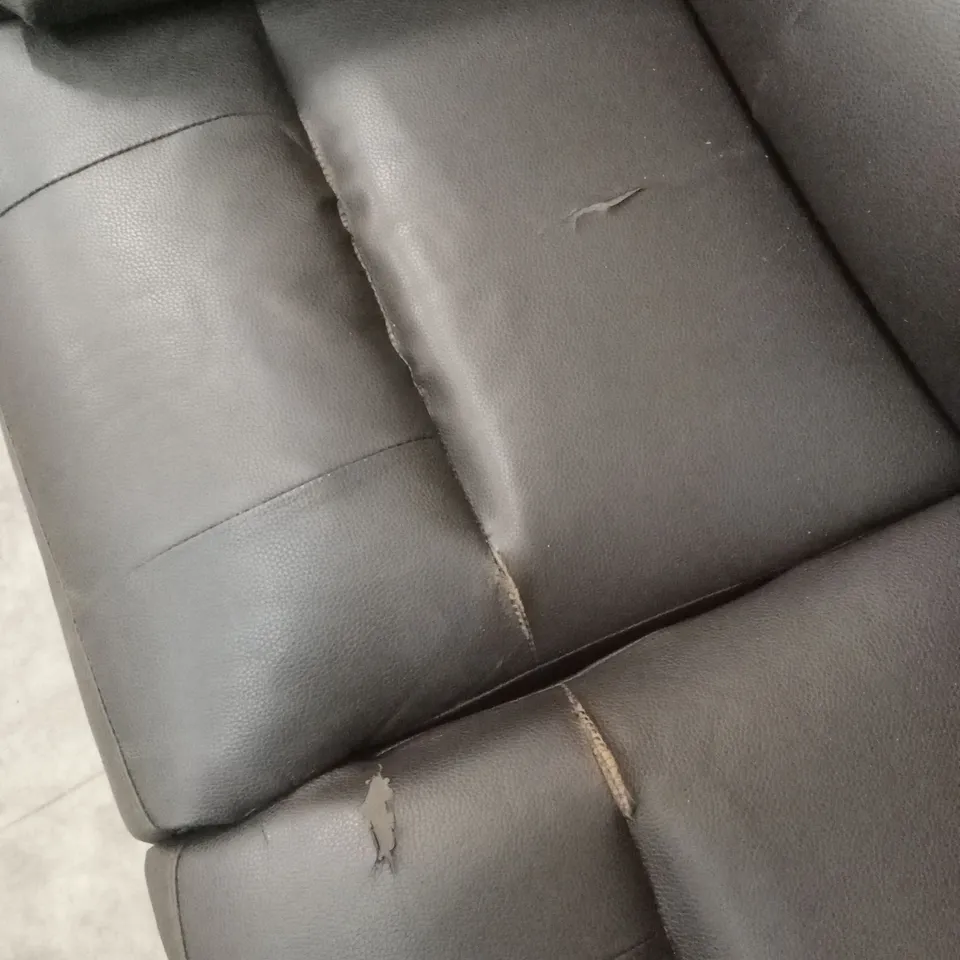 ROTHBURY LUXURY FAUX LEATHER HIGH BACK 3 SEATER MANUAL RECLINER SOFA RRP £729