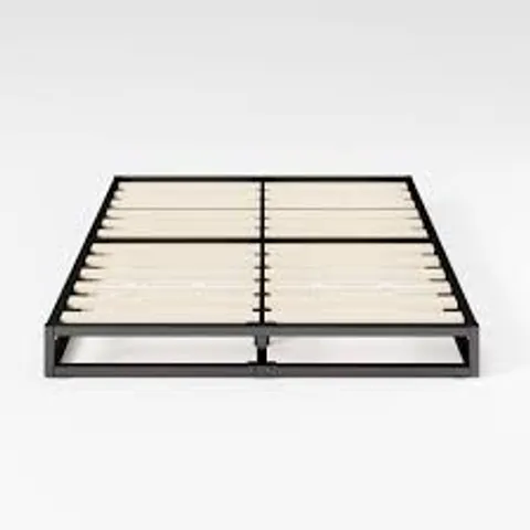 BOXED DEKKER METAL PLATFORM BED WITH WOODEN SLAT SUPPORT 15CM/6" HEIGHT - SIZE UNSPECIFIED 