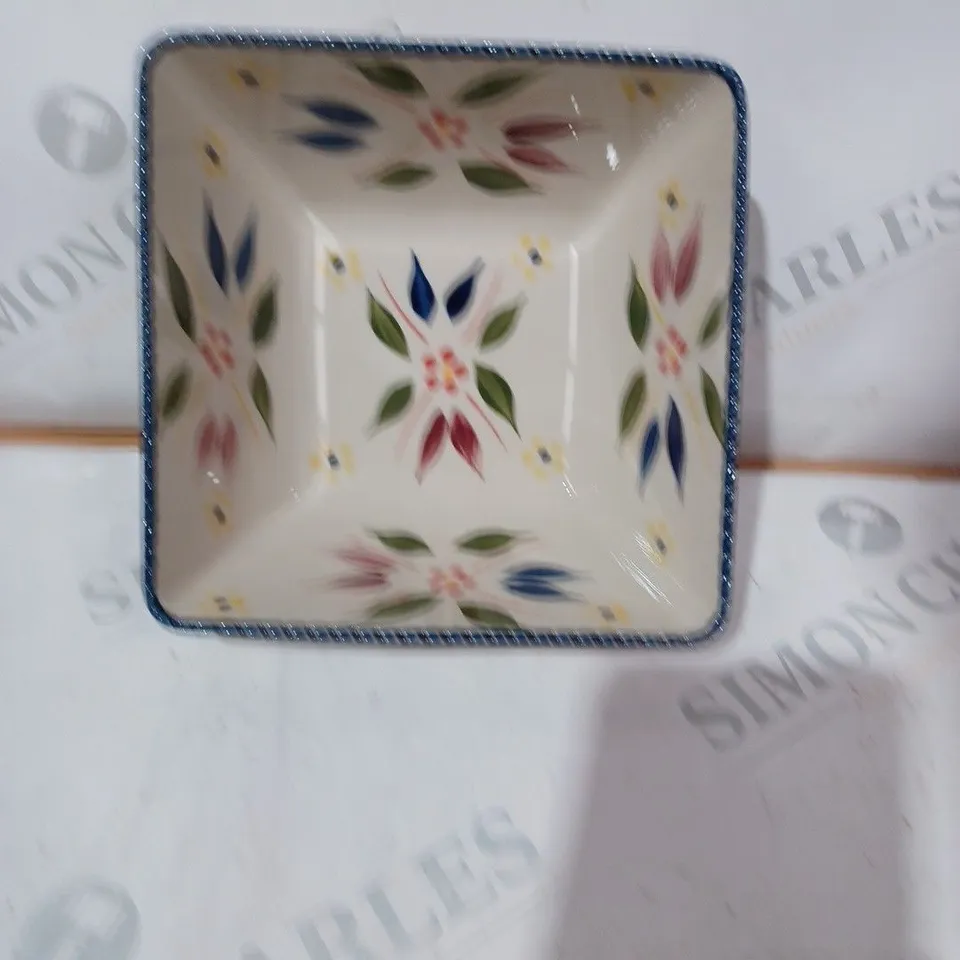 FLOWERED DESIGNED FOOD PLATES AND BOWLS - COLLECTION ONLY