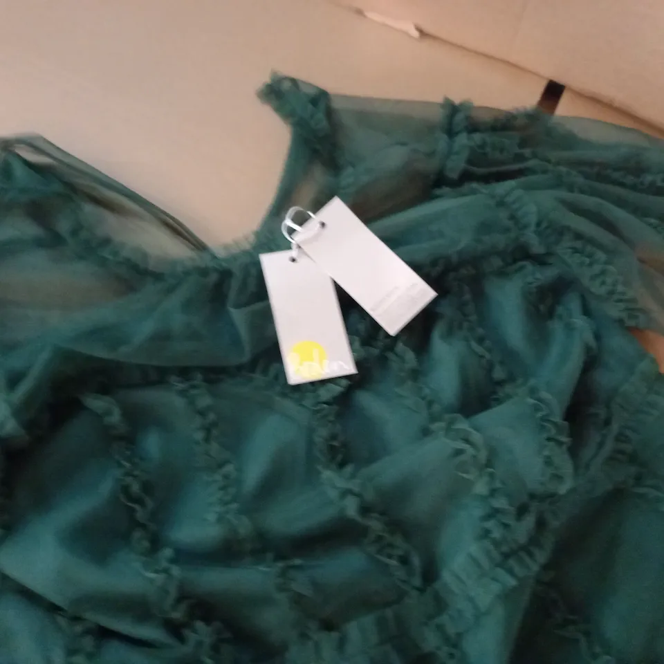 BODEN GREEN LACE DRESS - 16 R