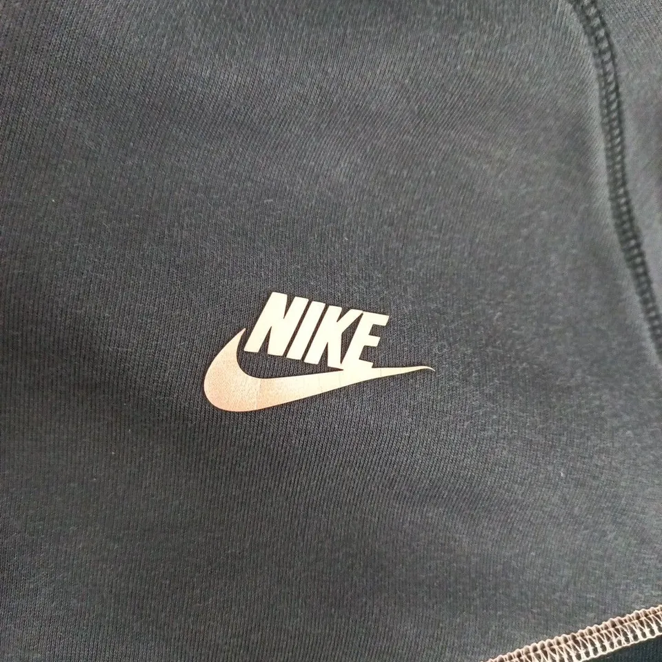 NIKE LIFE OF SYN ZIP HOODIE IN BLACK/GREY - LARGE