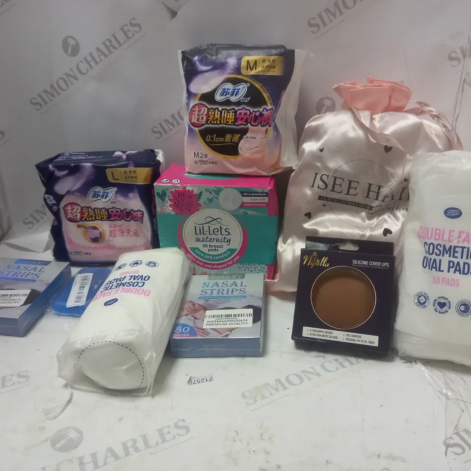 LOT OF BEAUTY PRODUCTS TO INCLUDE NASAL STRIPS, ETC